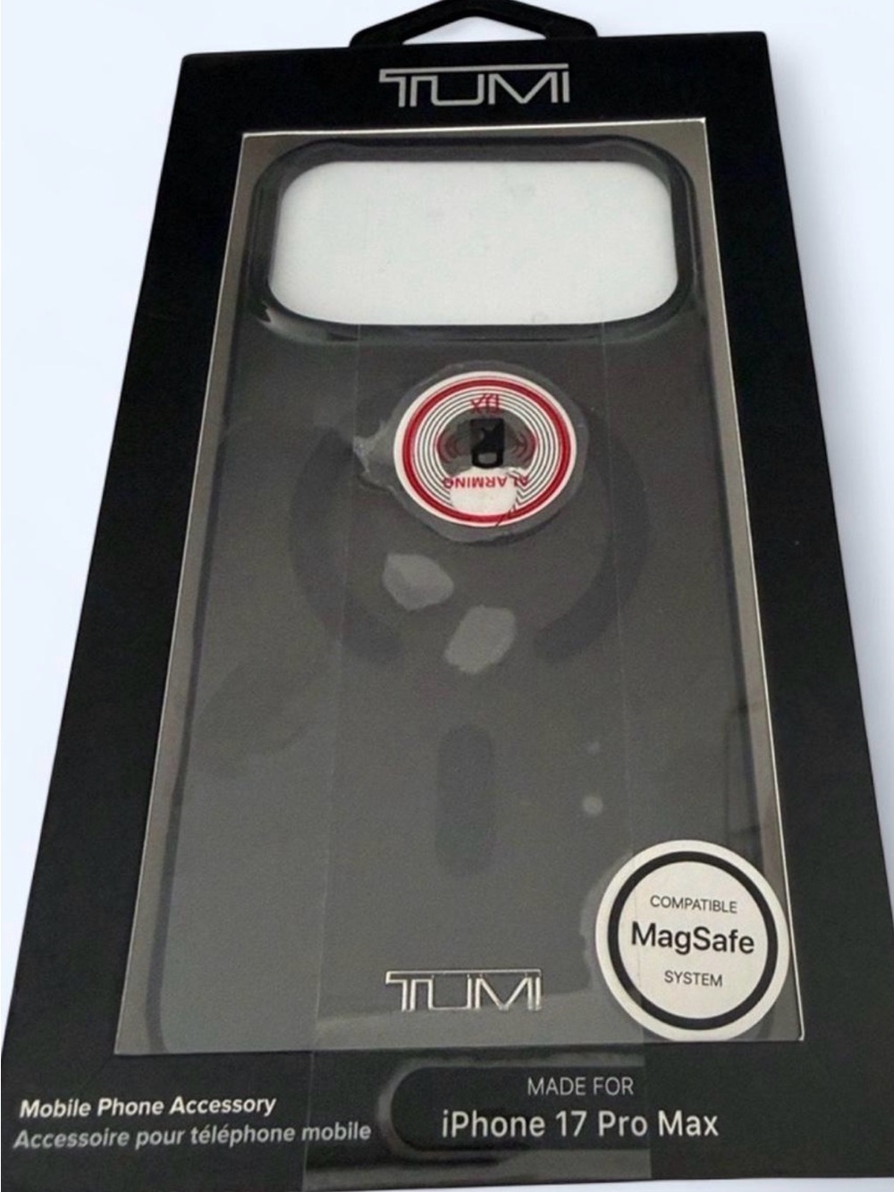 Tumi Clear Black MagSafe-Compatible Case for iPhone 17 Pro Max